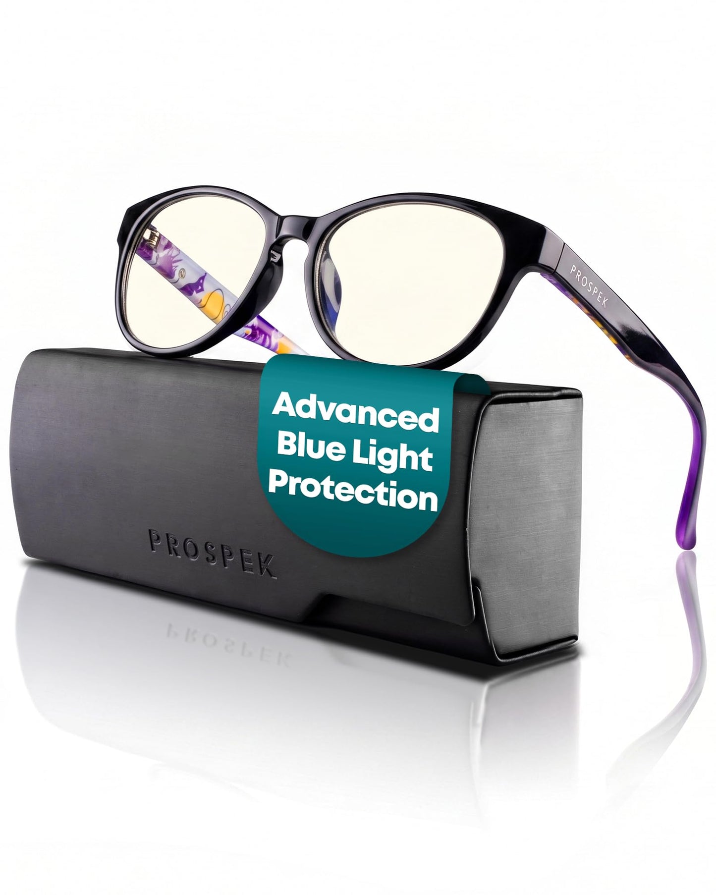 Prospek Blue Light Blocking Glasses – Clear Lens for Office&Work, Yellow/Amber Lens - Evening Use, Reduce Eye Strain, Unisex