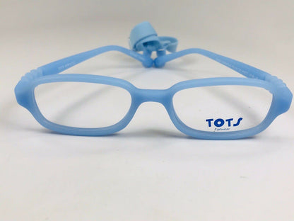 New TOTS Matte Light Blue MIRACLE Eyeglasses for KIDS 43/16/120 with Case & Strap