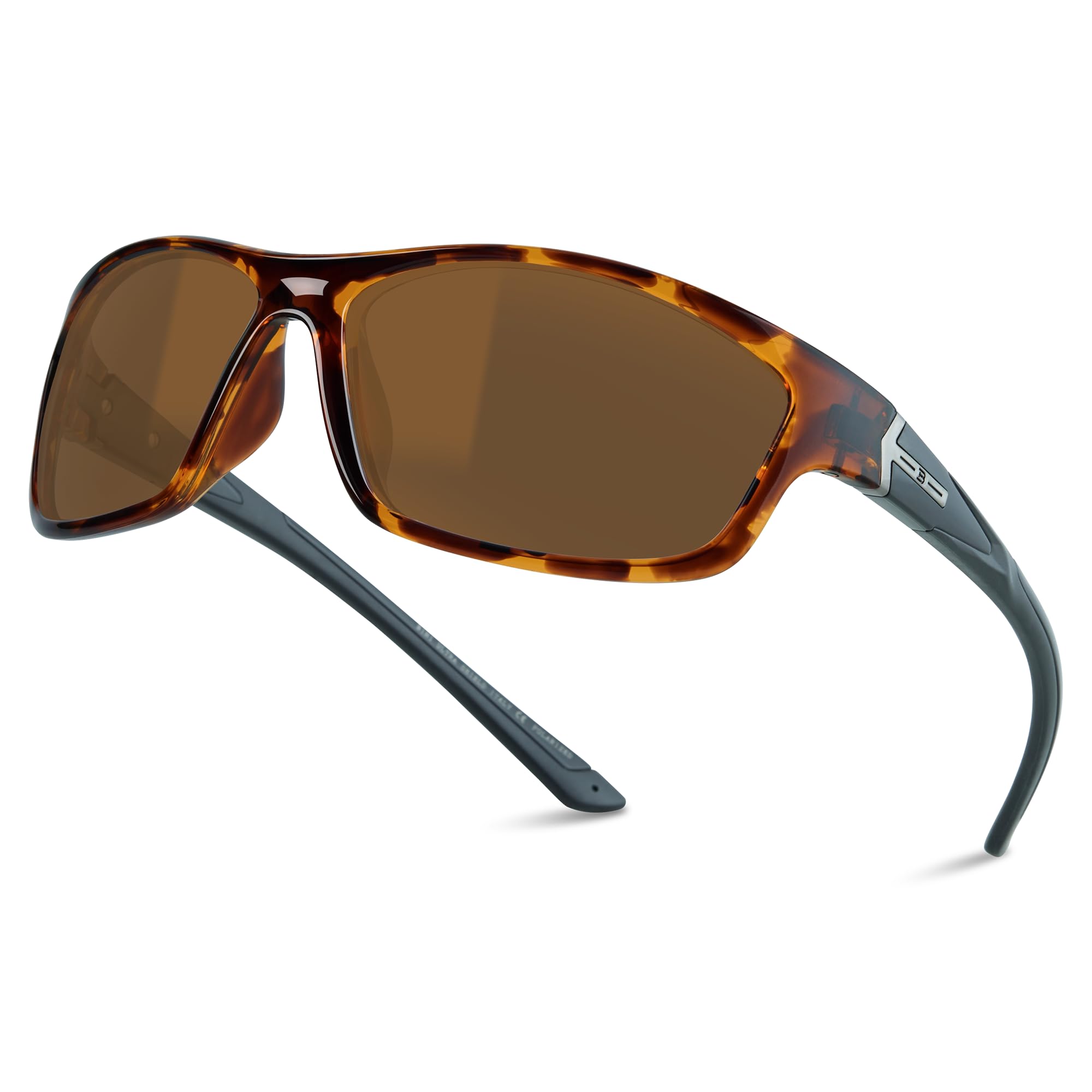B.N.U.S Corning glass lenses polarized sunglasses for men and women UV400 Protection for Fishing Cycling Driving Italy made