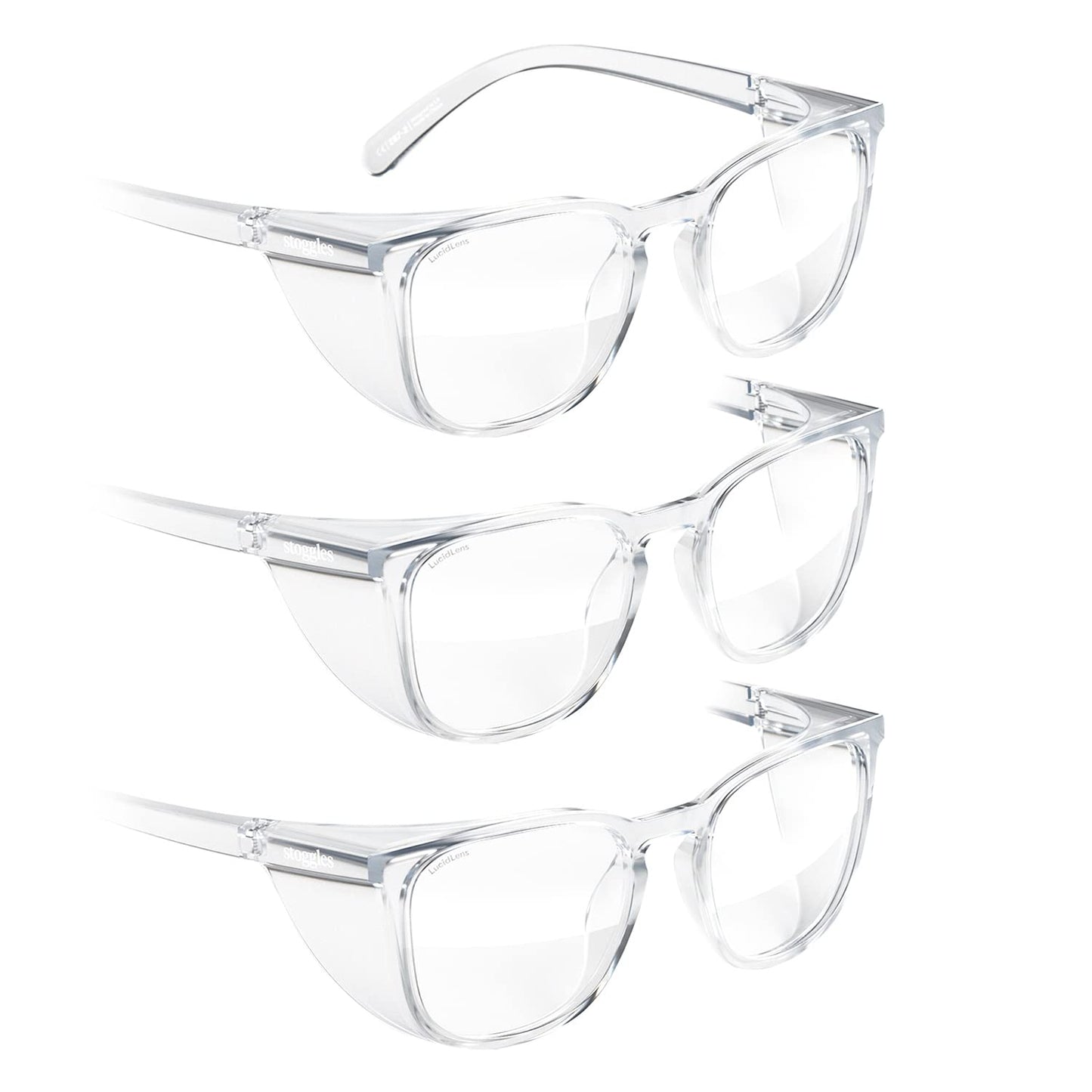 Stoggles - Official - Square - Z87.1 Certified Safety Glasses - Anti-Fog - Blue Light Blocking
