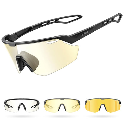 Lamicall 24g Polarized Sports Sunglasses for Men Women - UV400 Protection Sun Glasses for Baseball Running Cycling Fishing