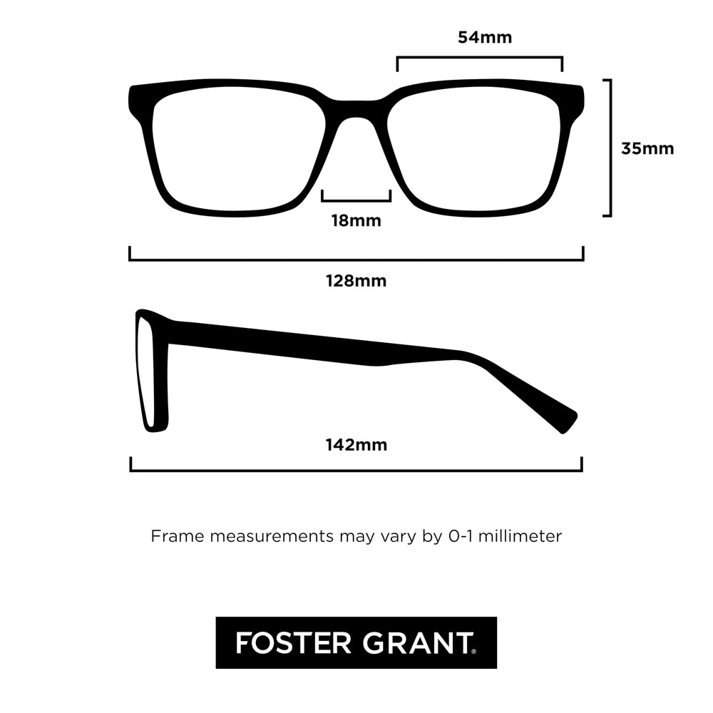 Rectangular Reading Glasses 2-Pack Set