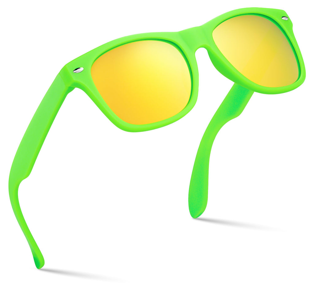 Retro Rewind Kids Sunglasses for Boys Girls Age 3-12 - Shatterproof UV400 Toddler Children Sun Glasses