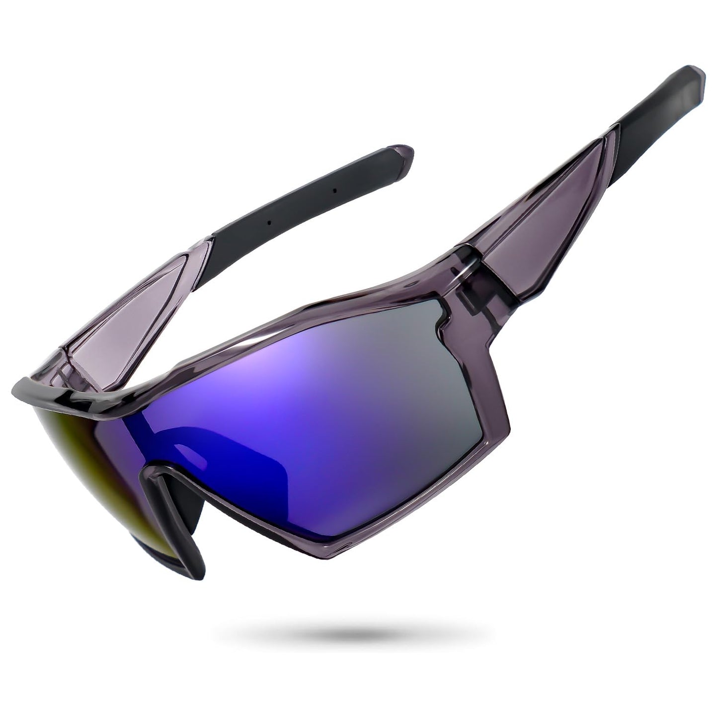 Meeloog Premium Sports Sunglasses for Men Women, Wrap Around UV400 Protection Glasses for Cycling Running Baseball Pickleball
