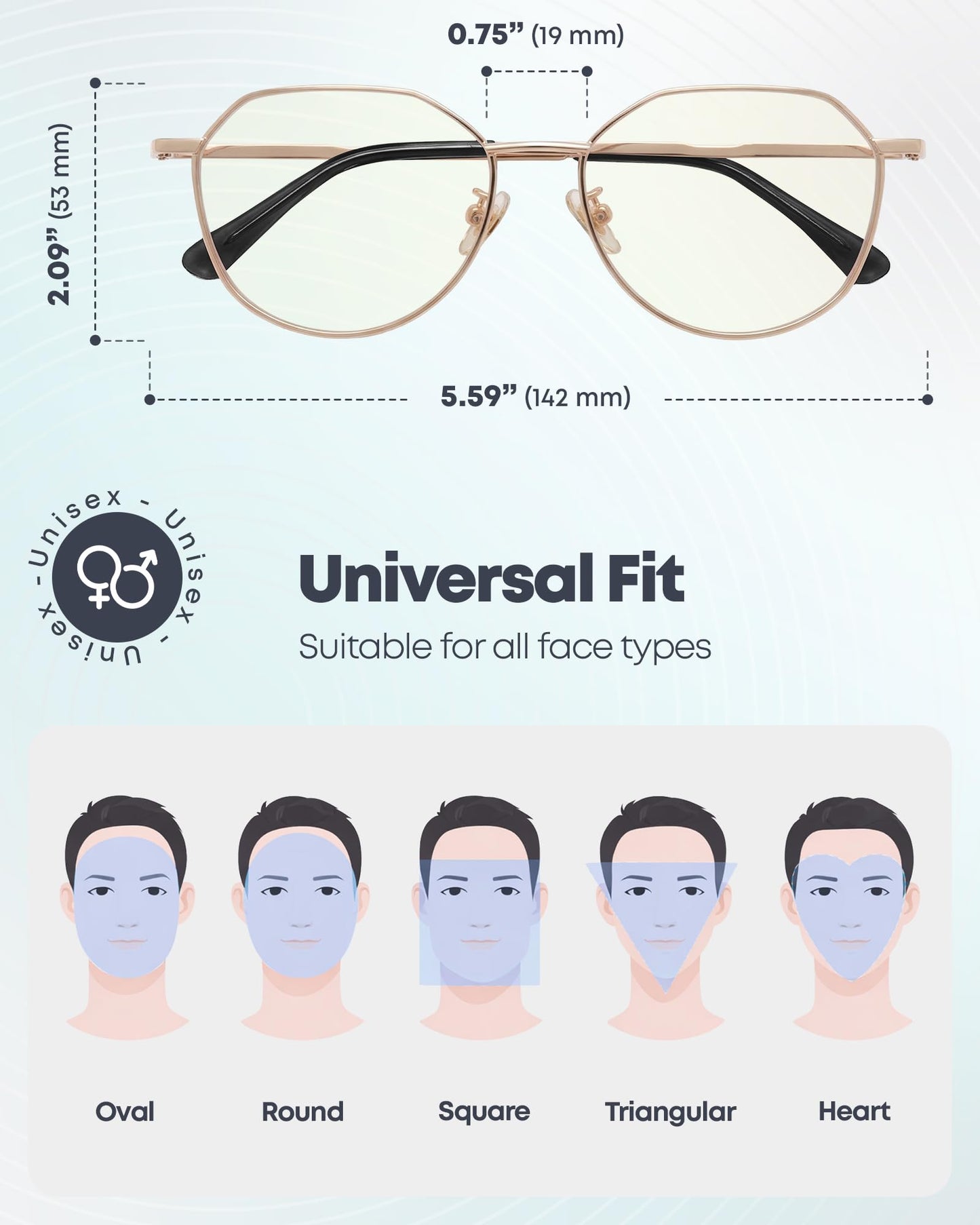 Prospek Blue Light Blocking Glasses – Clear Lens for Office&Work, Yellow/Amber Lens - Evening Use, Reduce Eye Strain, Unisex