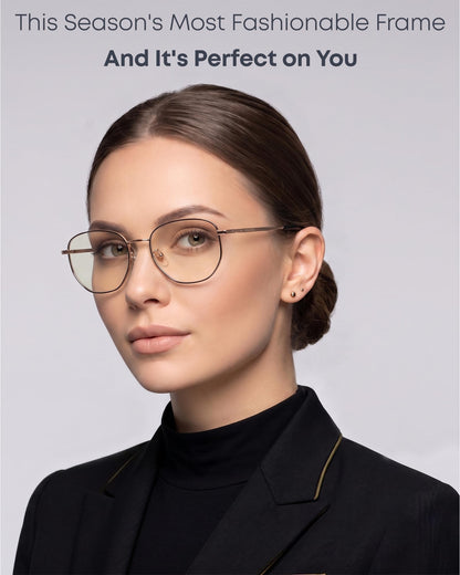 Prospek Blue Light Blocking Glasses – Clear Lens for Office&Work, Yellow/Amber Lens - Evening Use, Reduce Eye Strain, Unisex