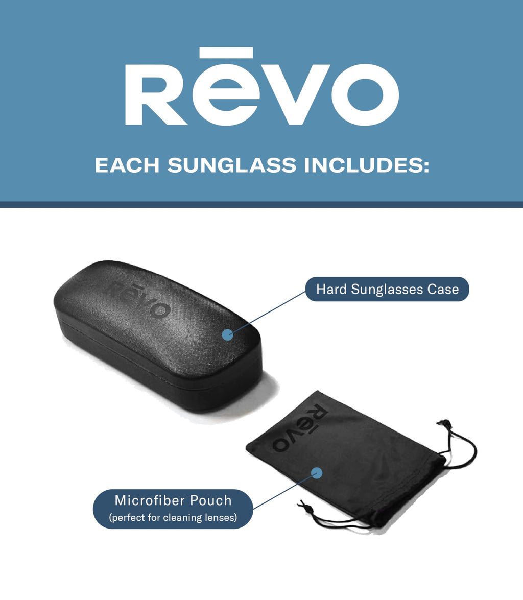 Revo Sunglasses Descend N: Polarized Lens with Rimless Rectangular Frame