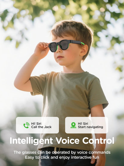 XIYANGYANG Kids Blue Light Glasses with Bluetooth Audio,Smart glasses,RGB 7-color light, Kids Smart Glasses Gifts