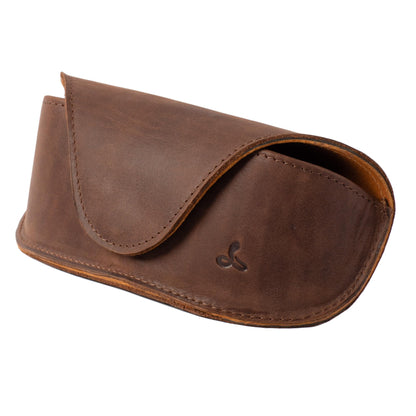 Snakehive Real Leather Glasses Case – Handmade in Europe – Sunglasses Pouch Designed for Men and Women