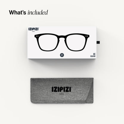 IZIPIZI READING #E Reading Glasses for Women and Men Rectangular Glasses with Anti-Scratch Lenses, Lightweight Fashion Frame