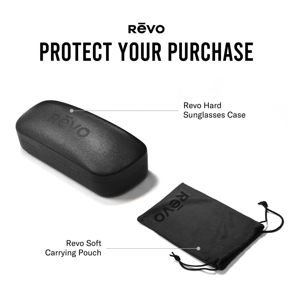 Revo Sunglasses Descend N: Polarized Lens with Rimless Rectangular Frame