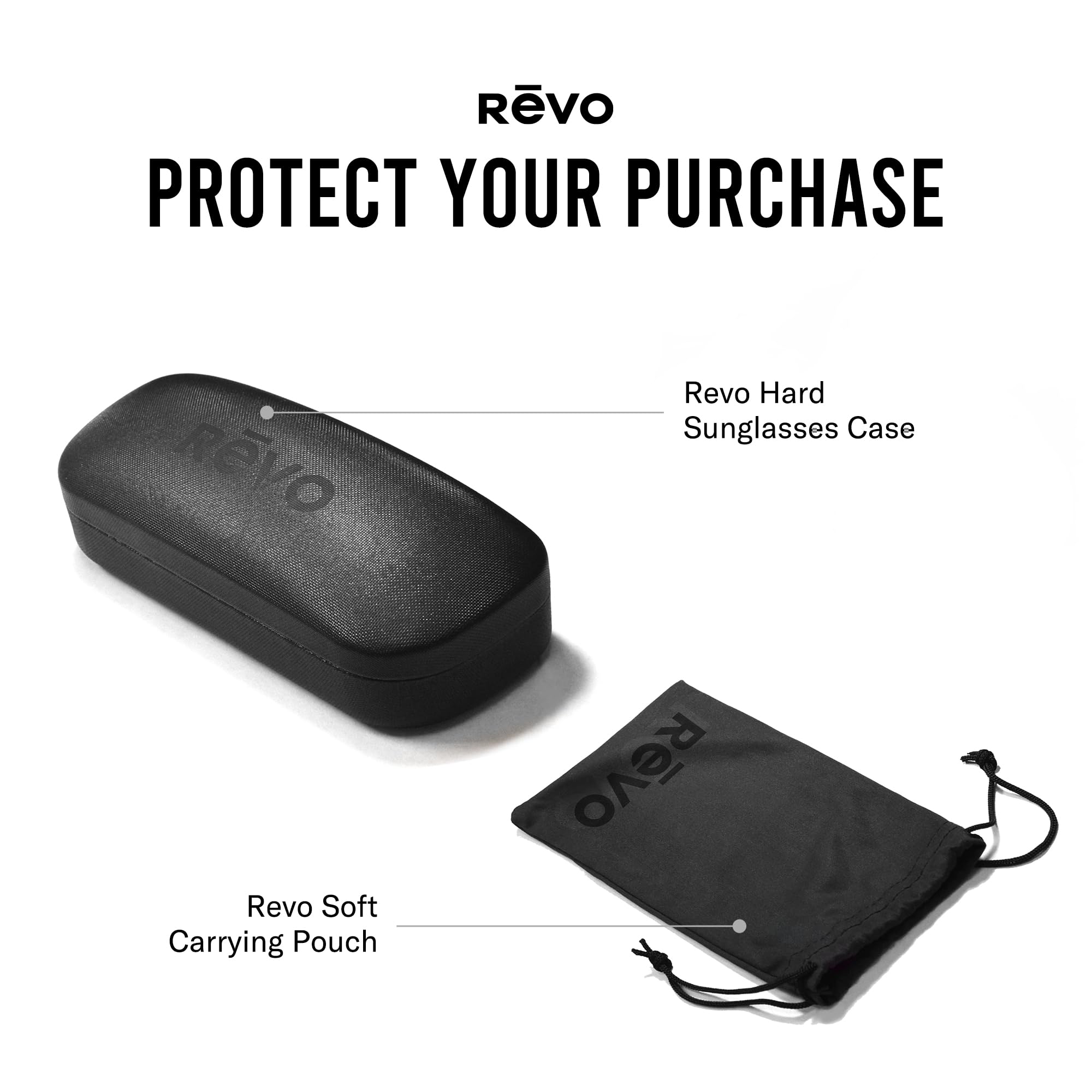 Revo Sunglasses Descend N: Polarized Lens with Rimless Rectangular Frame