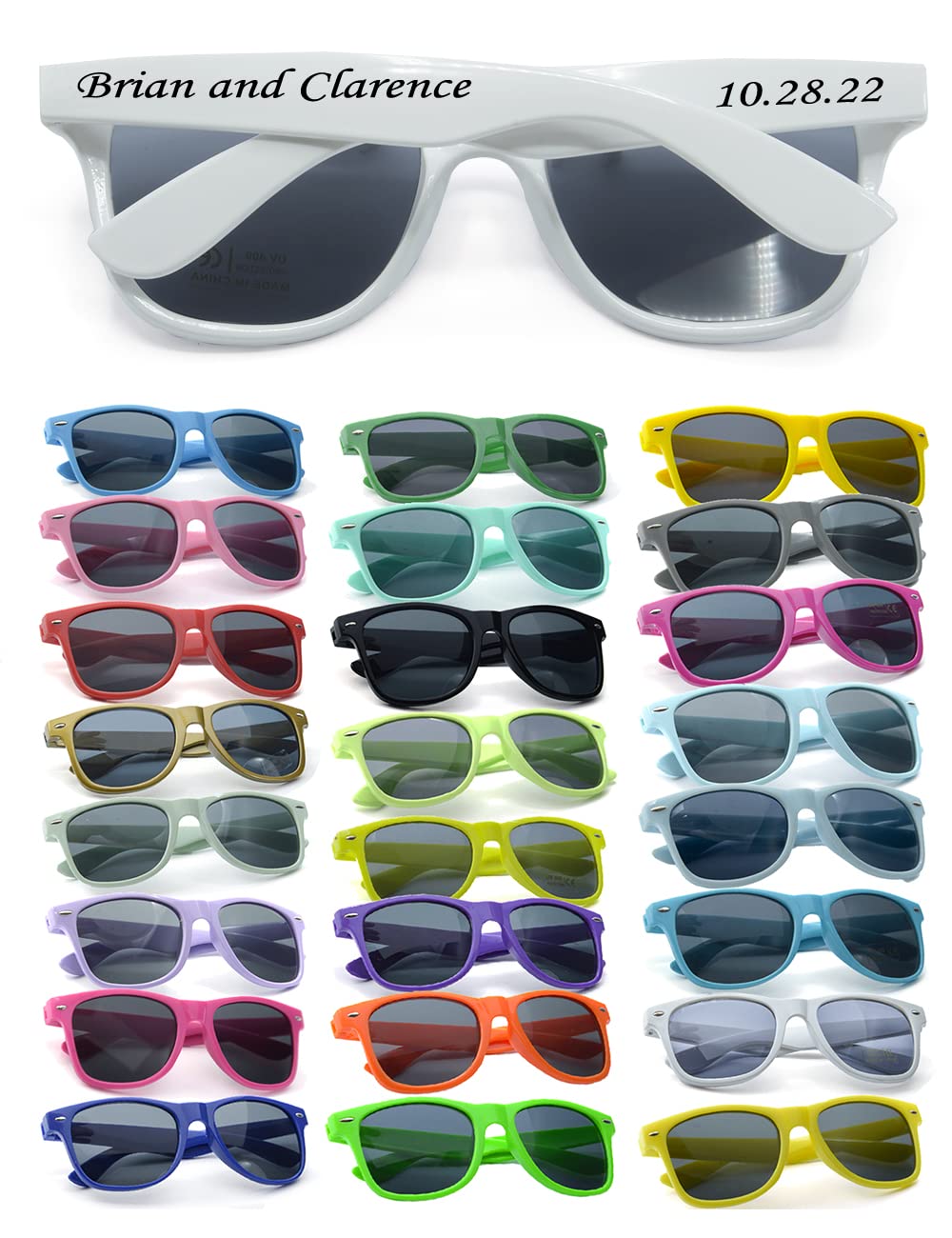 Personalized Sunglasses Bulk Party Favors Adult Custom Wedding Polarized Sunglasses Custom Branded Sunglasses