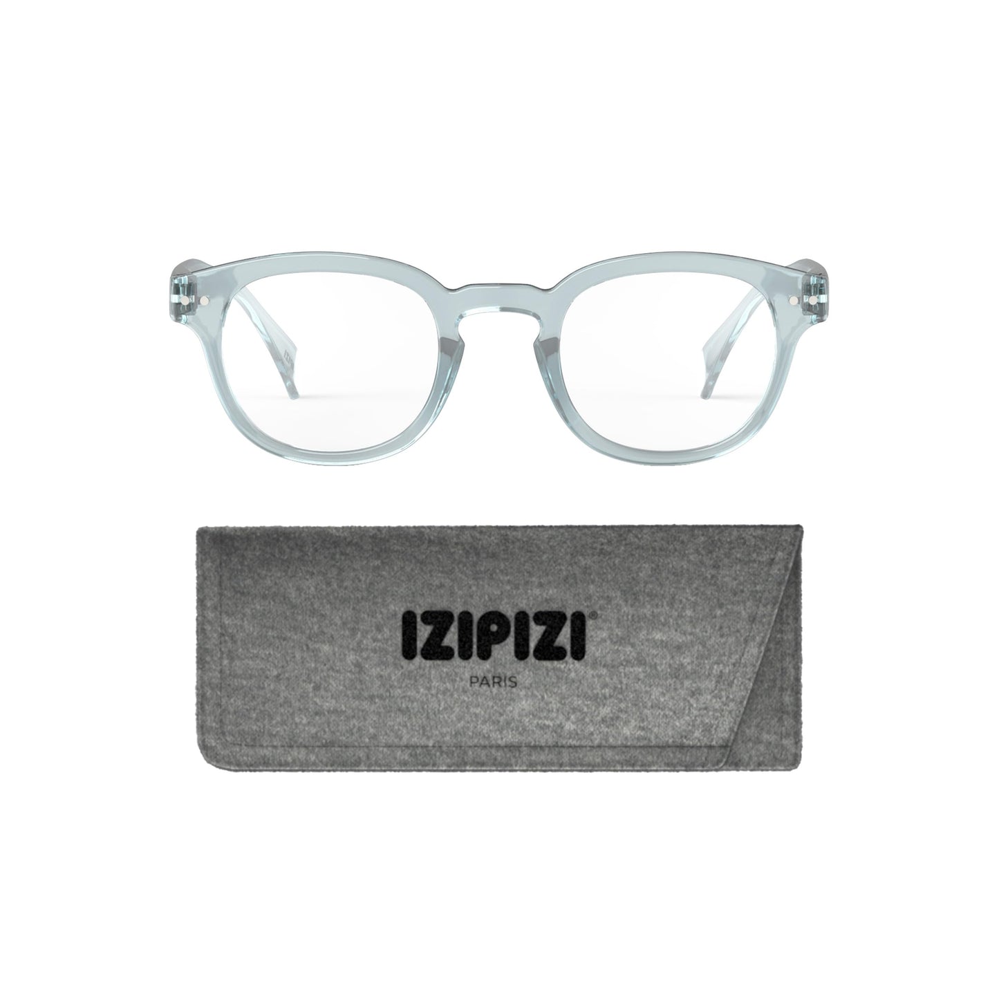 IZIPIZI READING #C Reading Glasses for Women and Men – Square Glasses with Anti-Scratch Lenses, Lightweight Fashion Frame