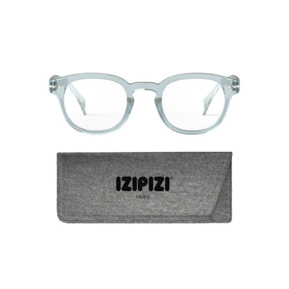 IZIPIZI READING #C Reading Glasses for Women and Men – Square Glasses with Anti-Scratch Lenses, Lightweight Fashion Frame