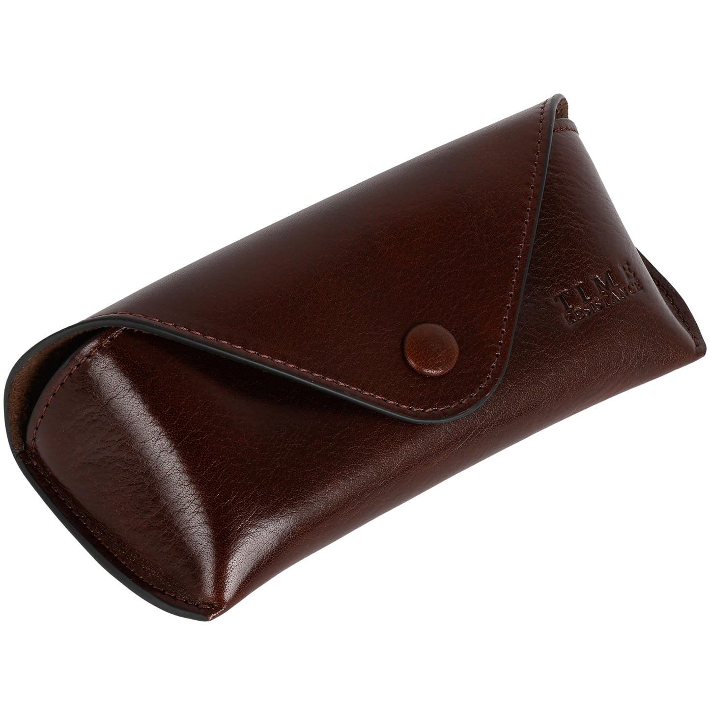 Time Resistance Leather Glasses Case - Hard Shell Leather Eyewear Holder – Sunglasses Case Handmade in Italy