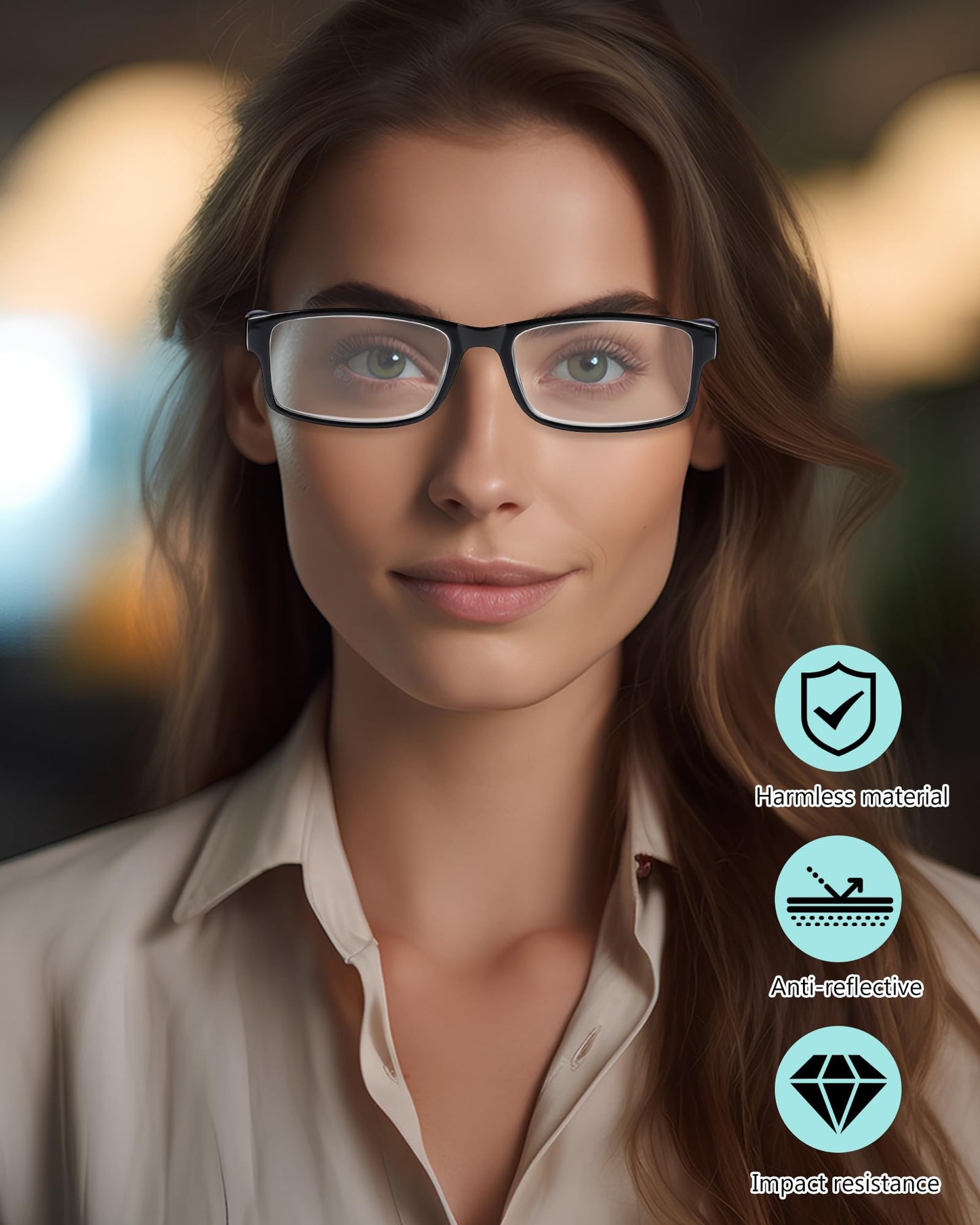 Yexiya 50 Pack Reading Glasses Bulk for Men Women Frame Eyeglasses with Spring Hinge Traditional Readers for Office Home