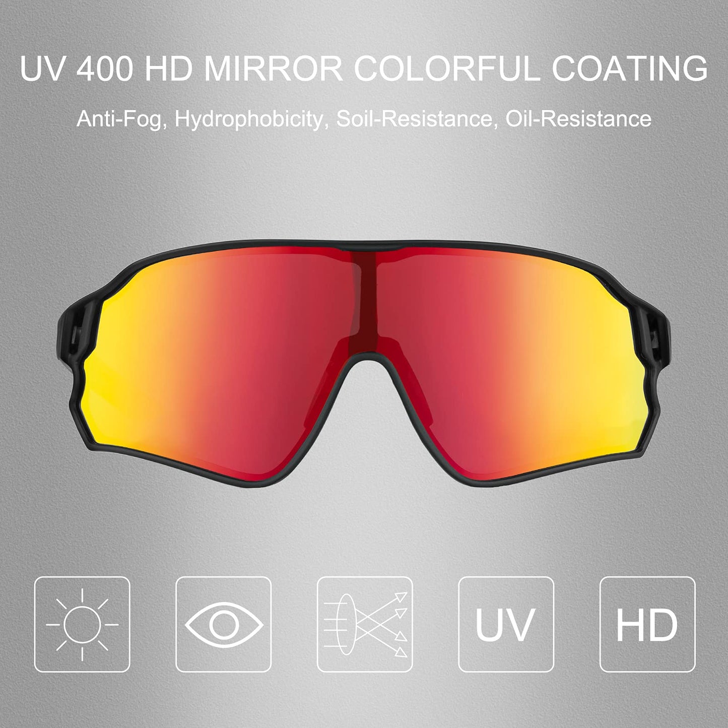 ROCKBROS Polarized Sunglasses UV Protection for Women Men Cycling Sunglasses