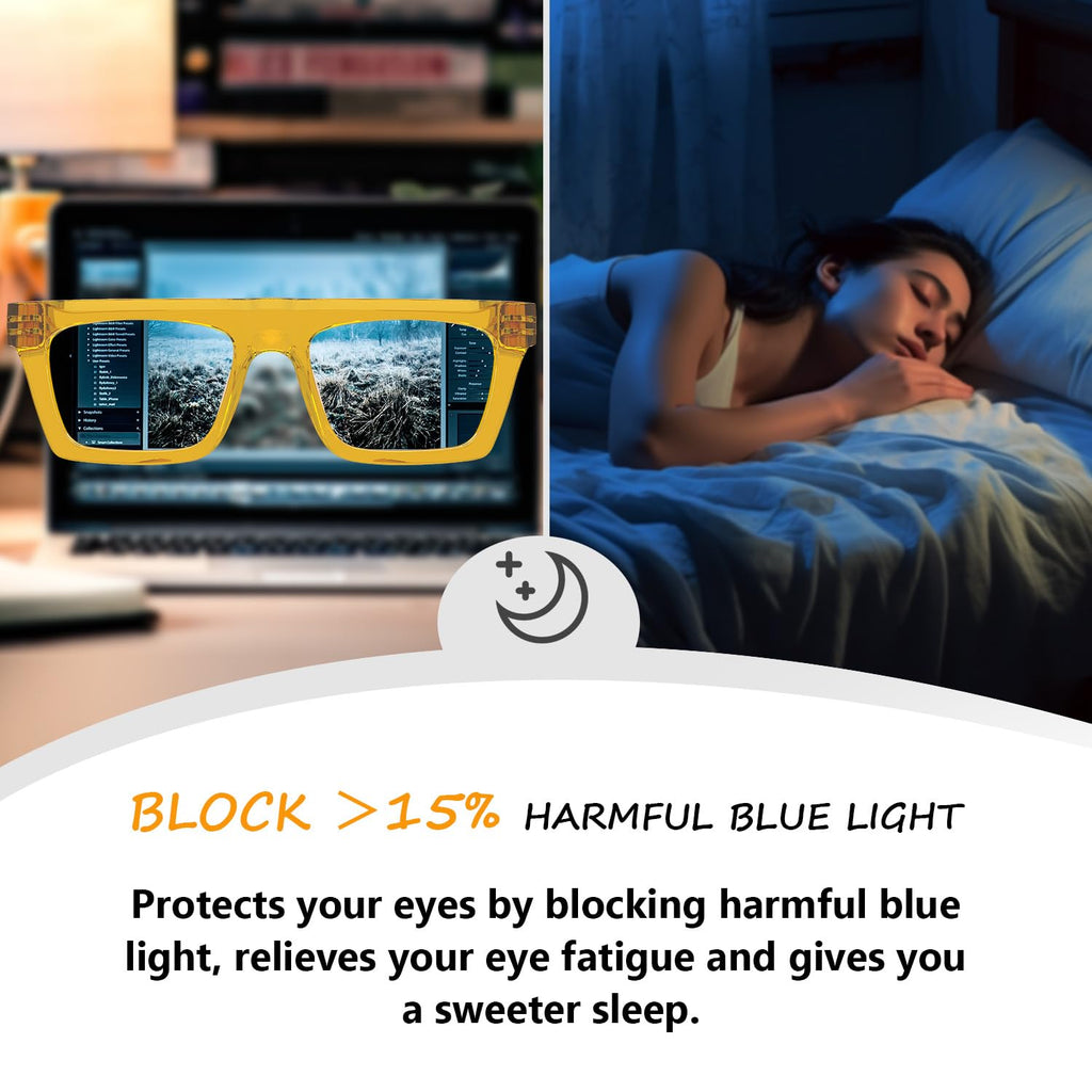Eyekepper 6 Pack Metalless Screwless Spring Hinges Blue Light Blocking Reading Glasses for Women and Men Computer Readers