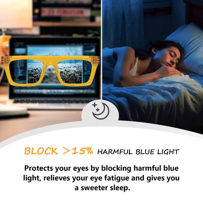 Eyekepper 6 Pack Metalless Screwless Spring Hinges Blue Light Blocking Reading Glasses for Women and Men Computer Readers