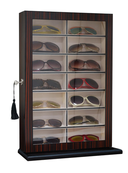 TIMELYBUYS Large Eyeglass Sunglass Glasses Display Case Storage Box Organizer
