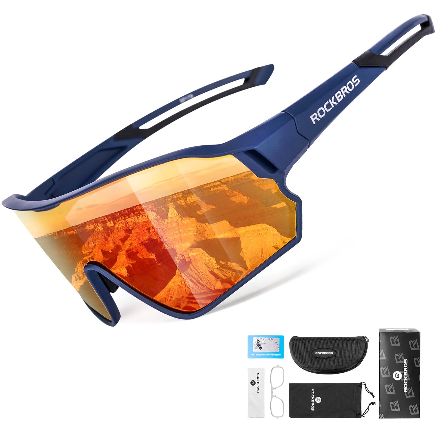 ROCKBROS Polarized Sunglasses UV Protection for Women Men Cycling Sunglasses