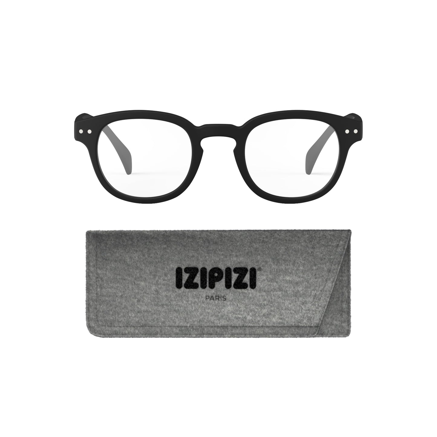 IZIPIZI READING #C Reading Glasses for Women and Men – Square Glasses with Anti-Scratch Lenses, Lightweight Fashion Frame