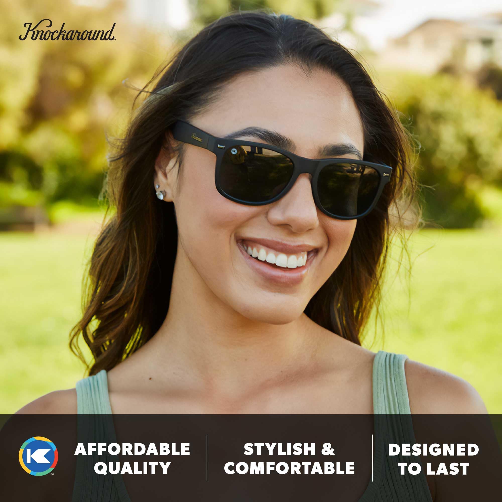Knockaround Fort Knocks Polarized Sunglasses for Men & Women - UV400 Protection