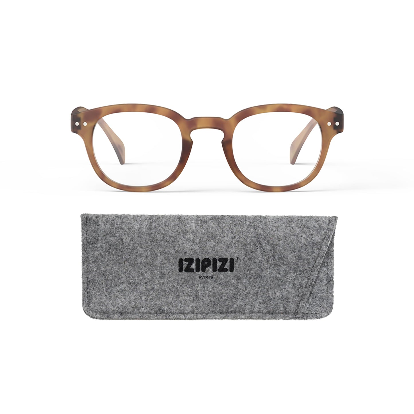 IZIPIZI READING #C Reading Glasses for Women and Men – Square Glasses with Anti-Scratch Lenses, Lightweight Fashion Frame