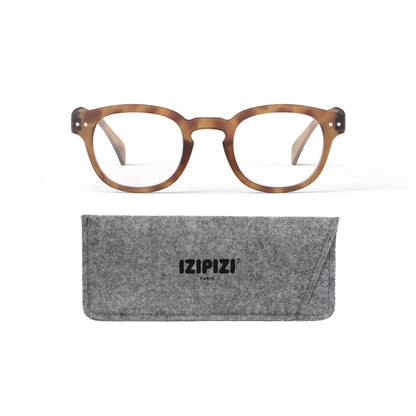 IZIPIZI READING #C Reading Glasses for Women and Men – Square Glasses with Anti-Scratch Lenses, Lightweight Fashion Frame