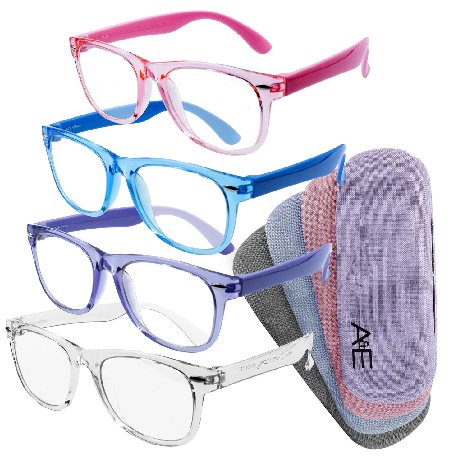 GALVANOX Ava & Ethan Blue Light Glasses for Kids, Light Blocking for Computer/Gaming