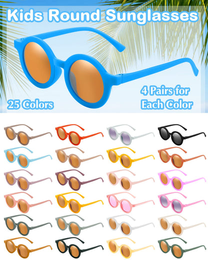 Kids Round Sunglasses Bulk Party Pack for Events