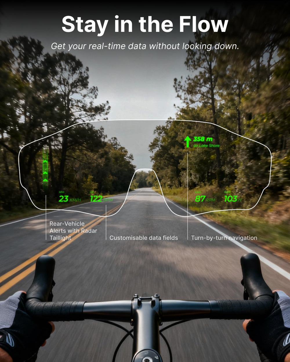 Smart HUD Navigation Sports Glasses