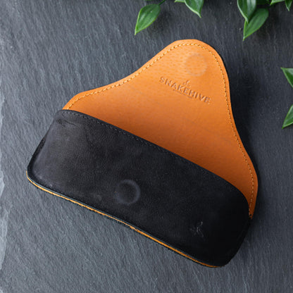 Snakehive Real Leather Glasses Case – Handmade in Europe – Sunglasses Pouch Designed for Men and Women