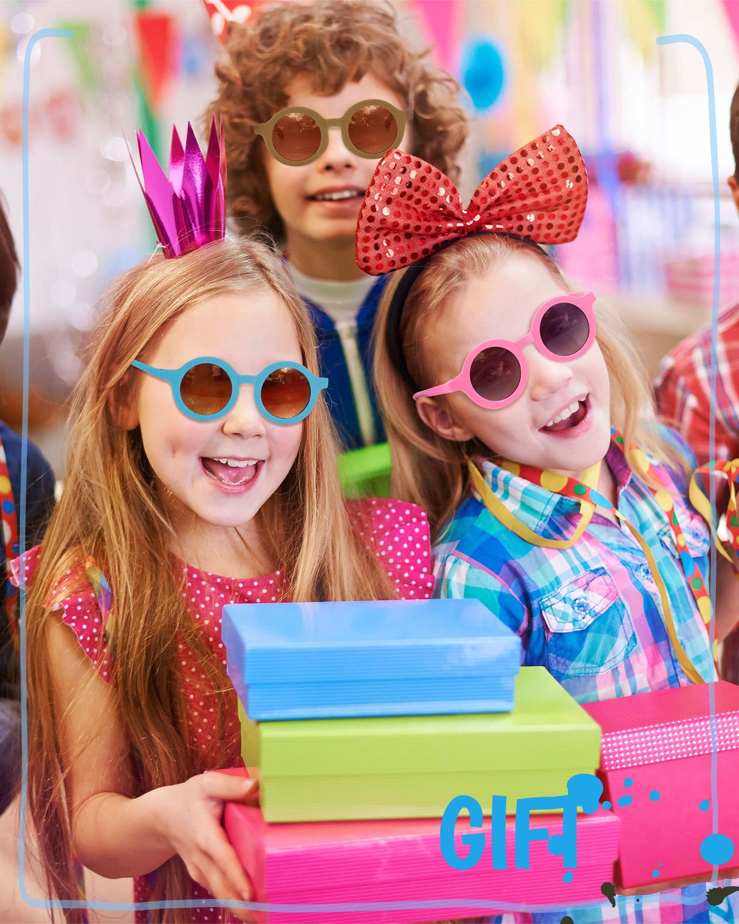 Kids Round Sunglasses Bulk Party Pack for Events