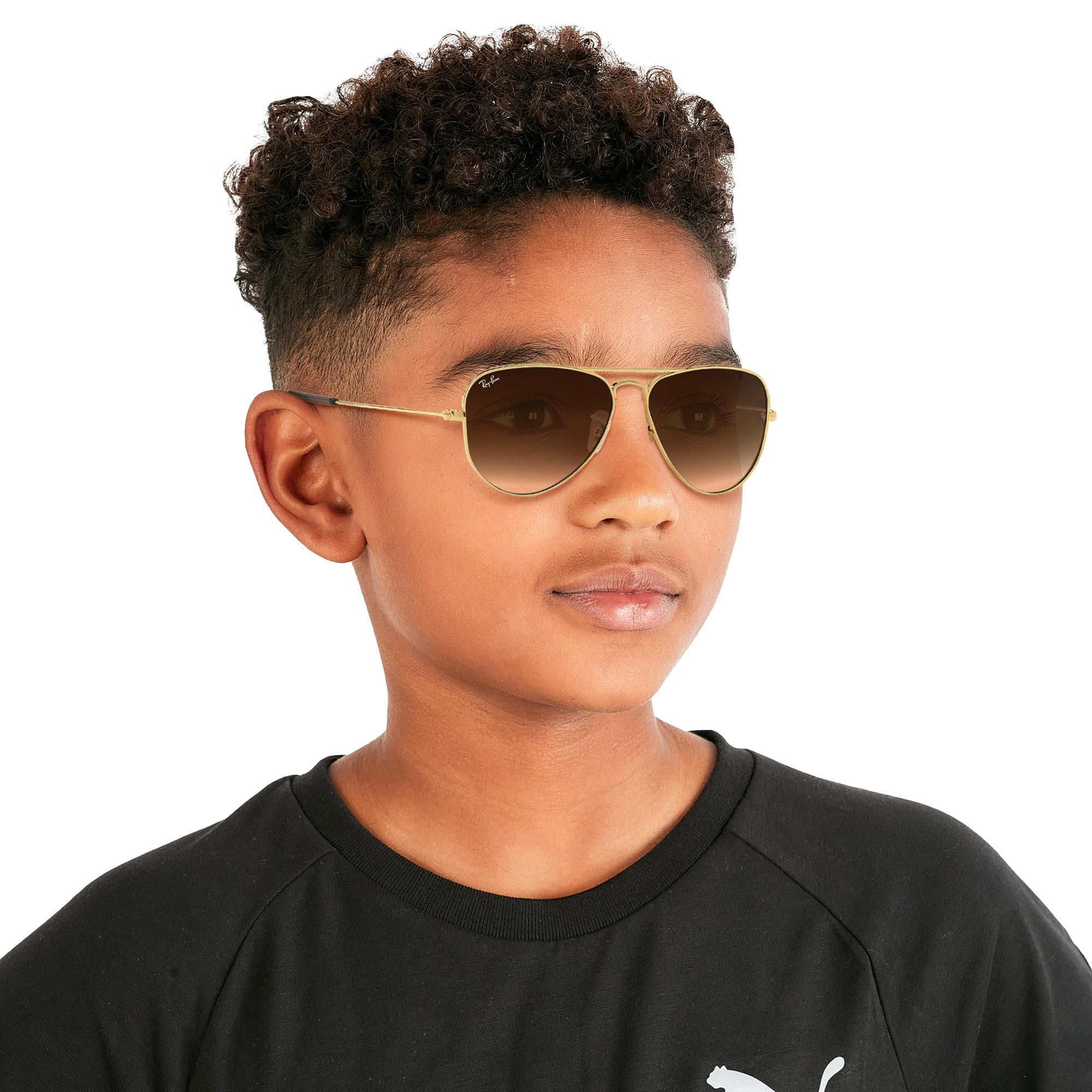Ray-Ban Junior Kids' Rj9506s Metal Aviator Sunglasses