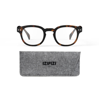 IZIPIZI READING #C Reading Glasses for Women and Men – Square Glasses with Anti-Scratch Lenses, Lightweight Fashion Frame