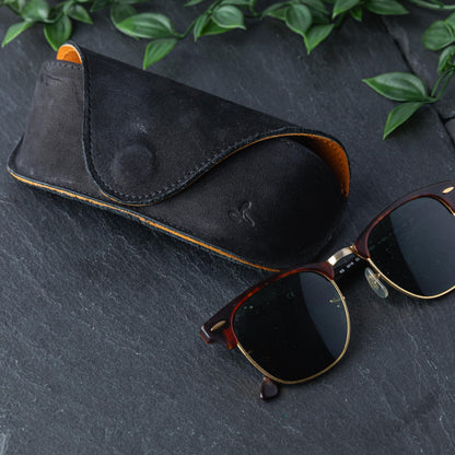 Snakehive Real Leather Glasses Case – Handmade in Europe – Sunglasses Pouch Designed for Men and Women