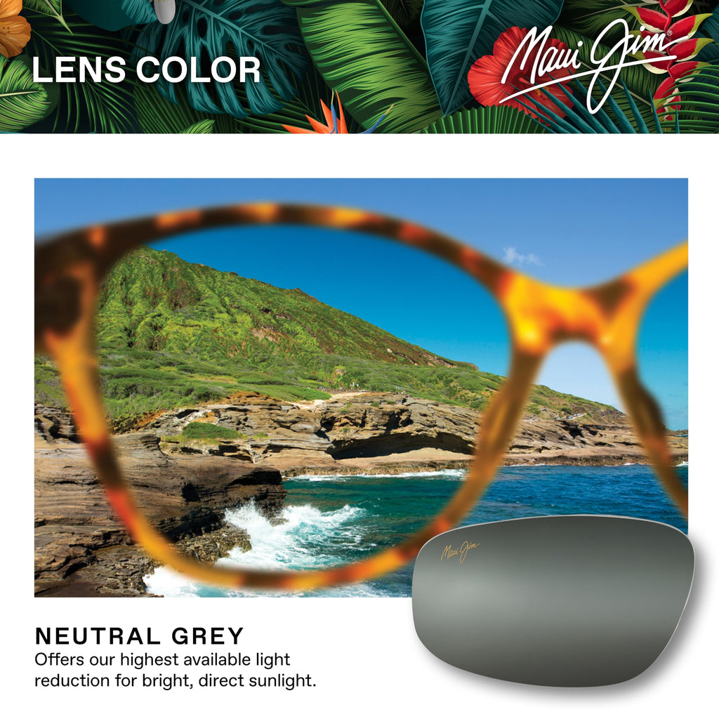 Maui Jim womens Punchbowl Rectangular Sunglasses